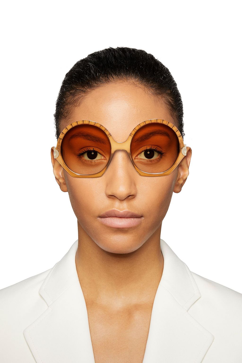 CHLOÉ Round-frame acetate sunglasses