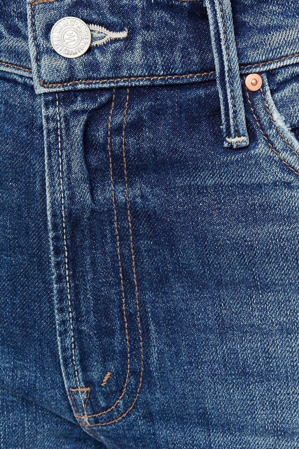 MOTHER High-rise straight-leg jeans