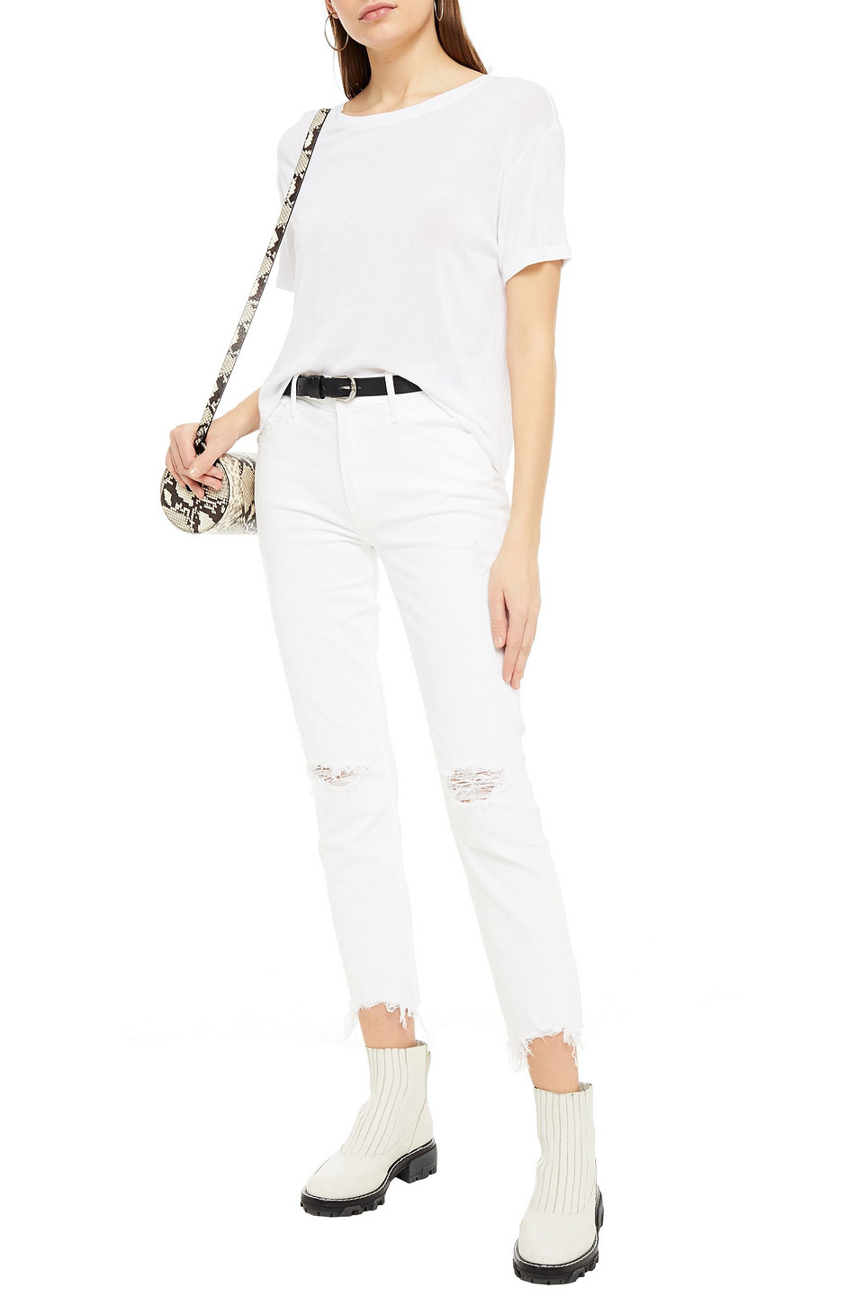 The Flirt Chew Cropped Distressed 