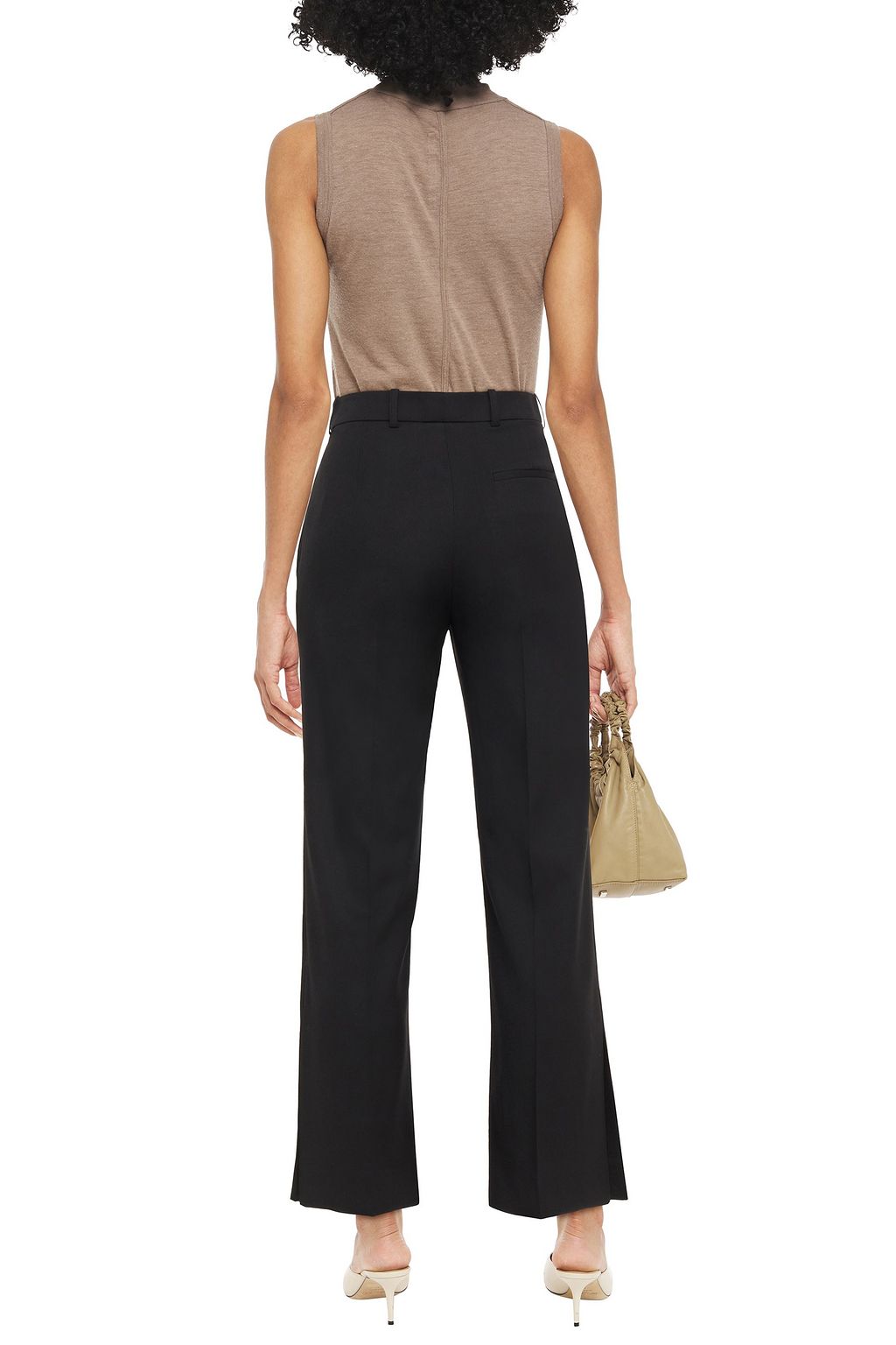 NINA RICCI Wool-twill straight-leg pants