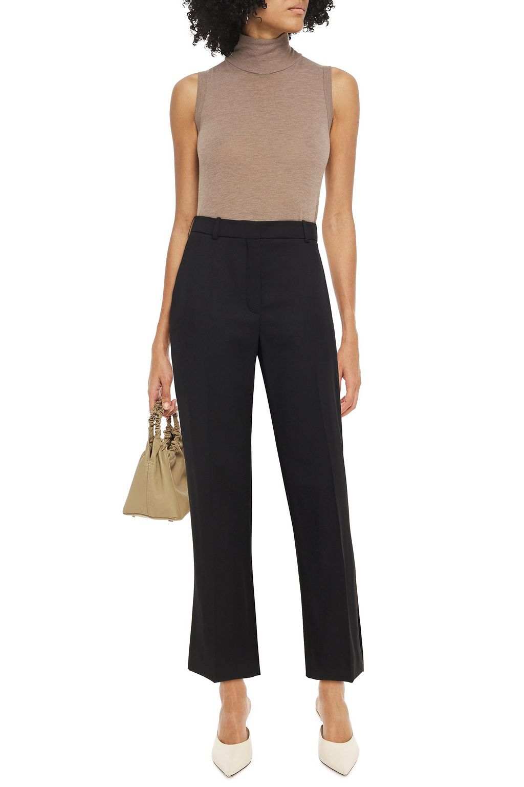 NINA RICCI Wool-twill straight-leg pants