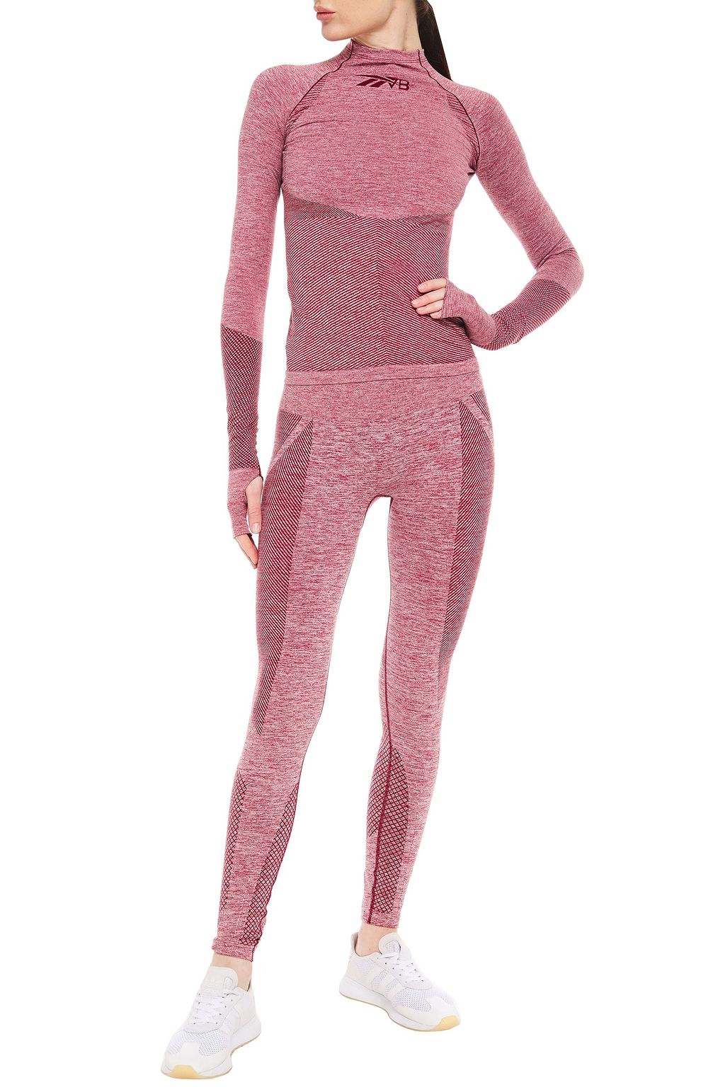 REEBOK X VICTORIA BECKHAM Reebok x Victoria Beckham mélange stretch-jacquard leggings