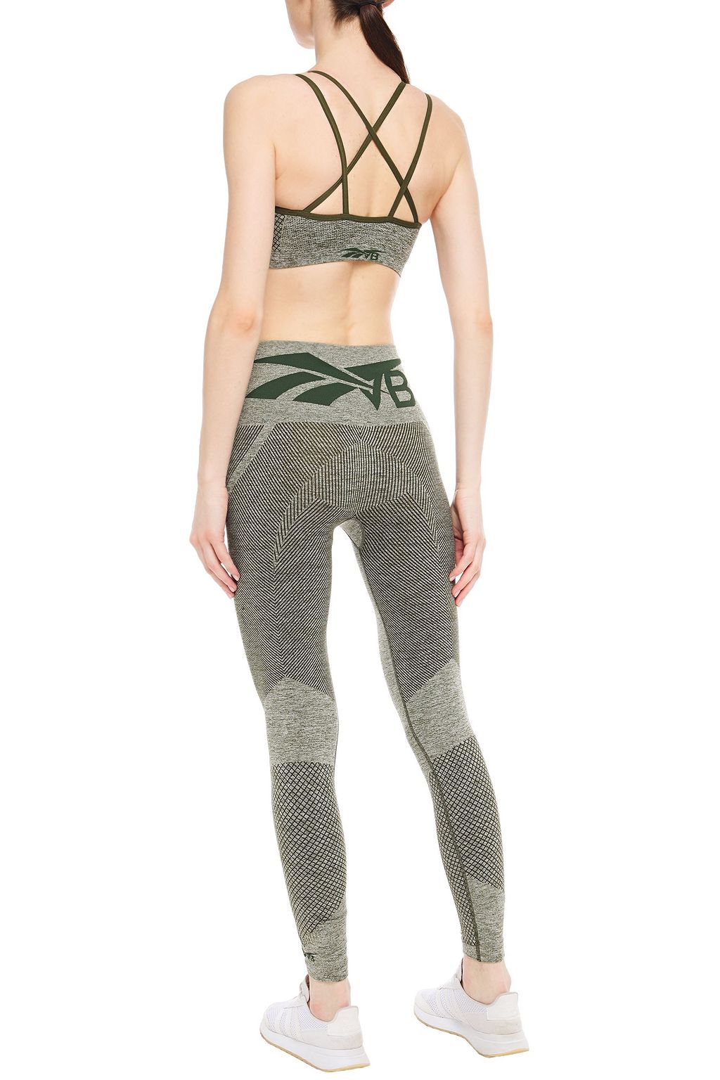REEBOK X VICTORIA BECKHAM Reebok x Victoria Beckham mélange stretch-jacquard leggings