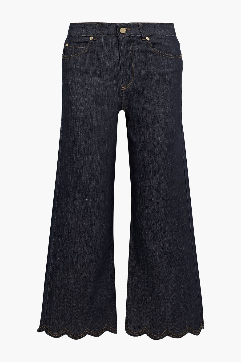 high rise wide leg jeans black