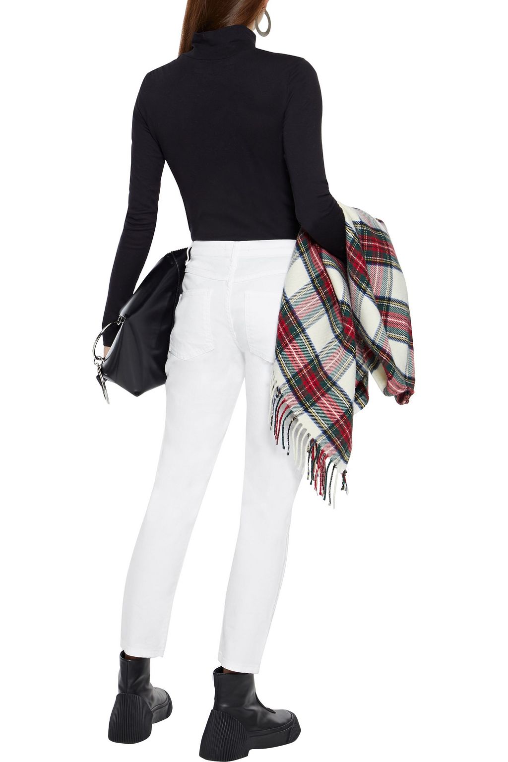 MAJE High-rise slim-leg jeans