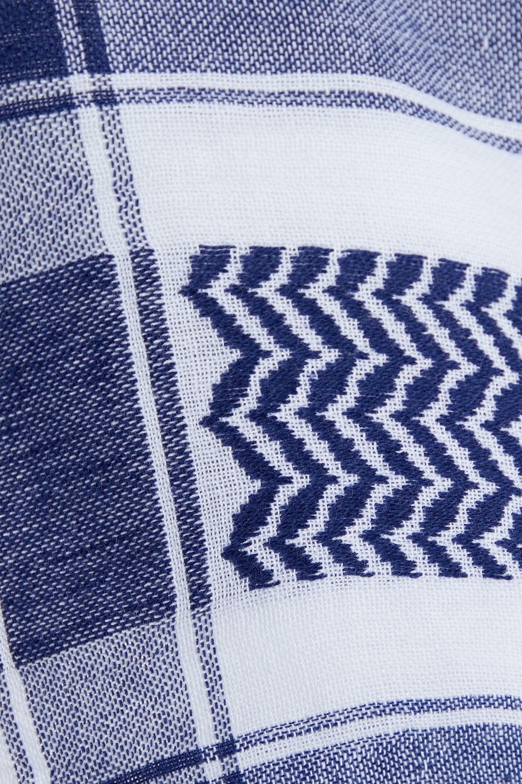 SUMMERY COPENHAGEN O cotton-jacquard top