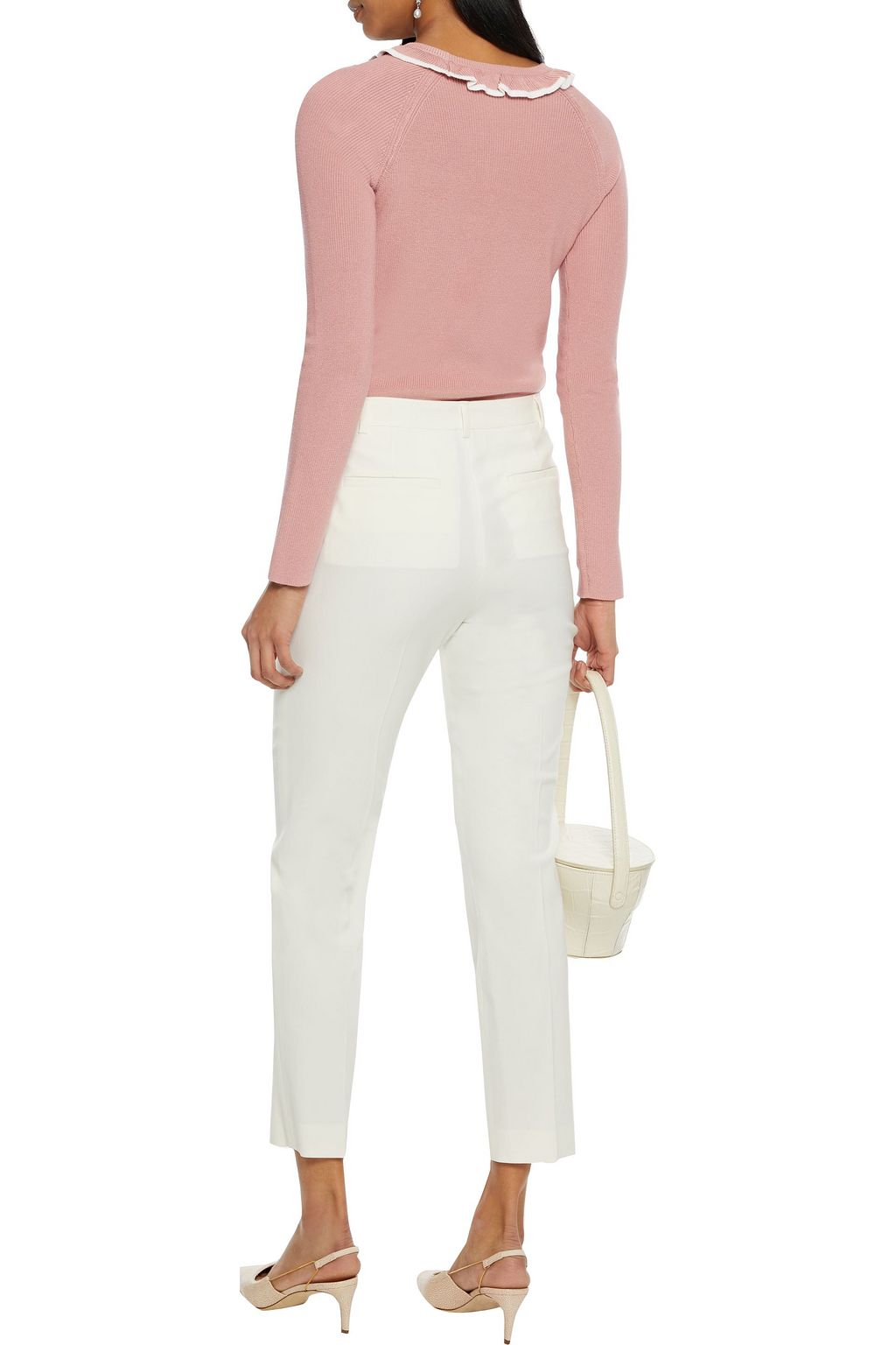 REDVALENTINO Twill slim-leg pants