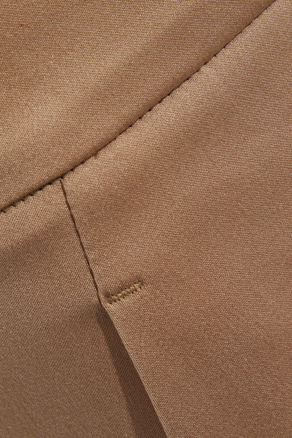 BRUNELLO CUCINELLI Cotton-blend sateen kick-flare pants