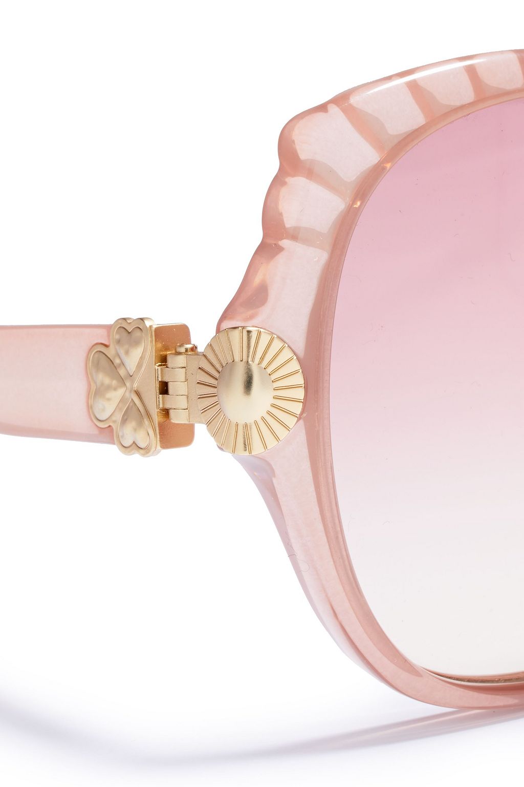 CHLOÉ Round-frame acetate sunglasses