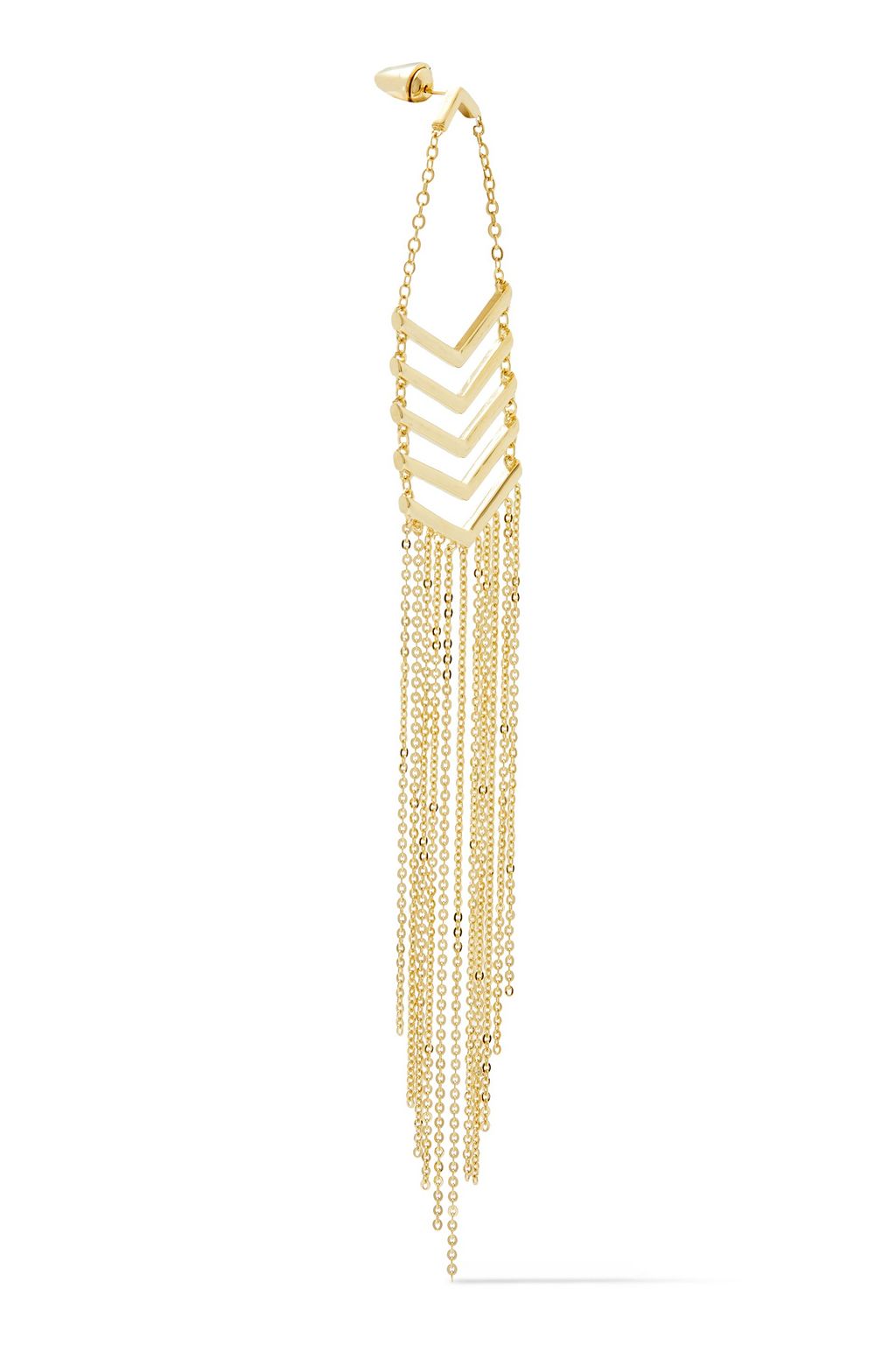 NOIR JEWELRY 14-karat gold-plated earrings