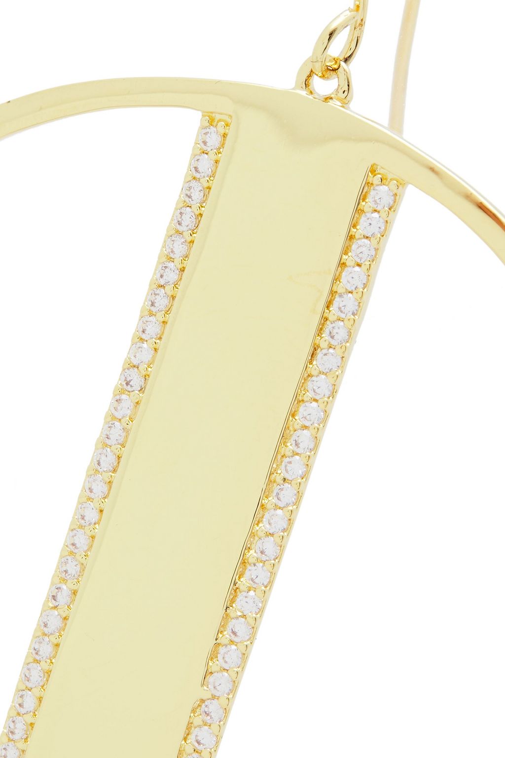 NOIR JEWELRY 14-karat gold-plated crystal earrings