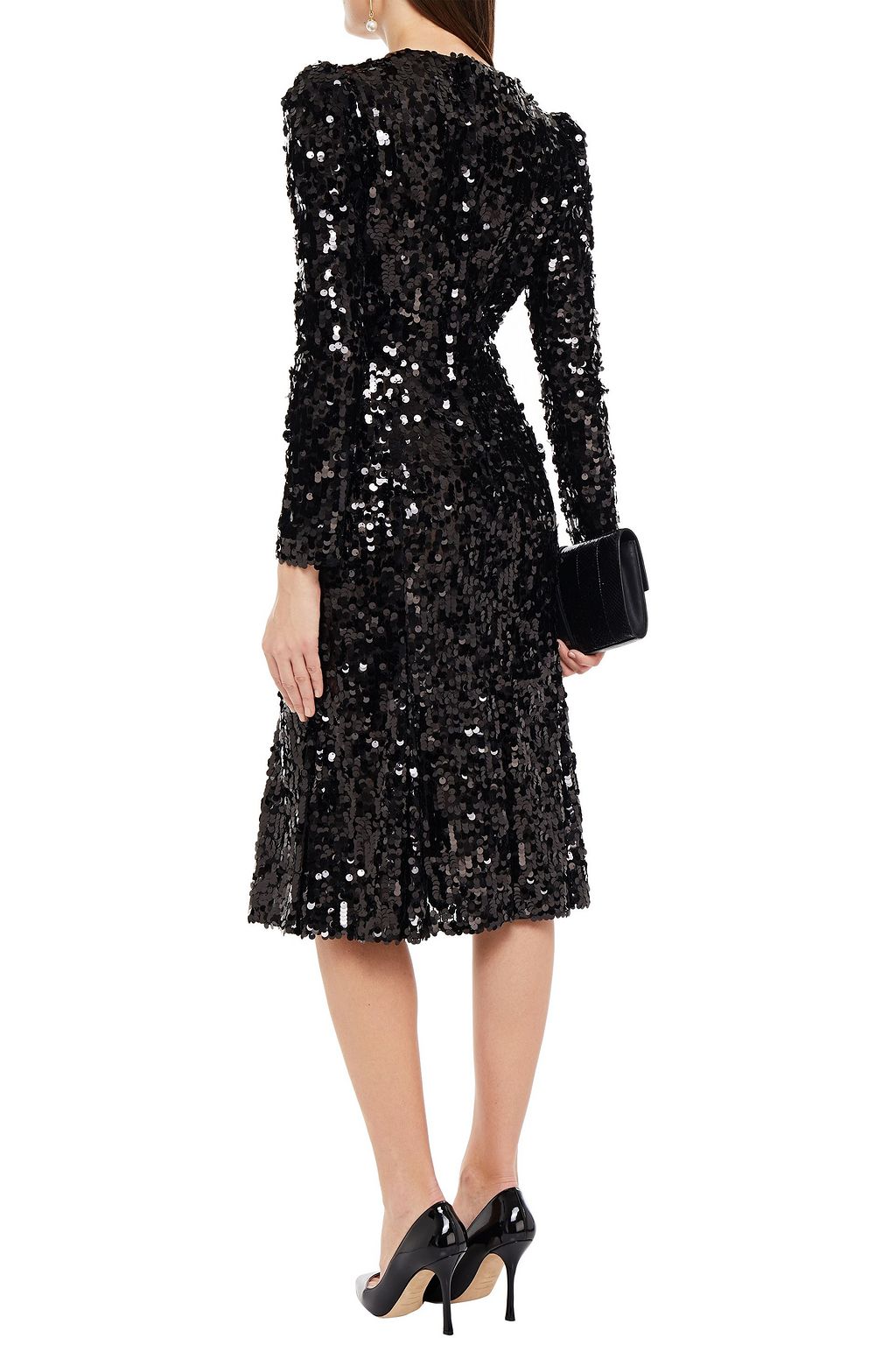 DOLCE&GABBANA Sequined tulle dress