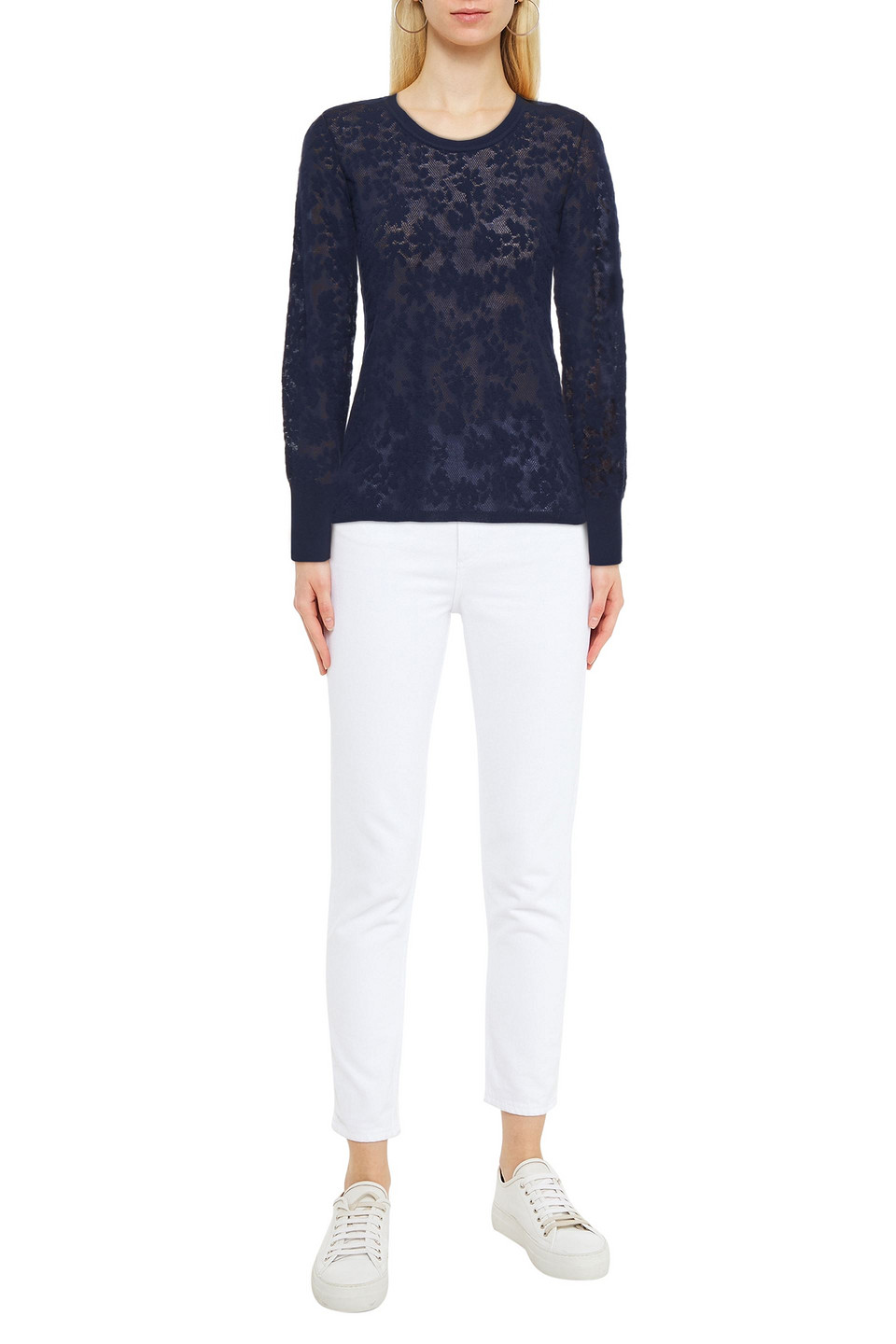 Rag & Bone Perry Jacquard-knit Cotton-blend Jumper In Neutrals