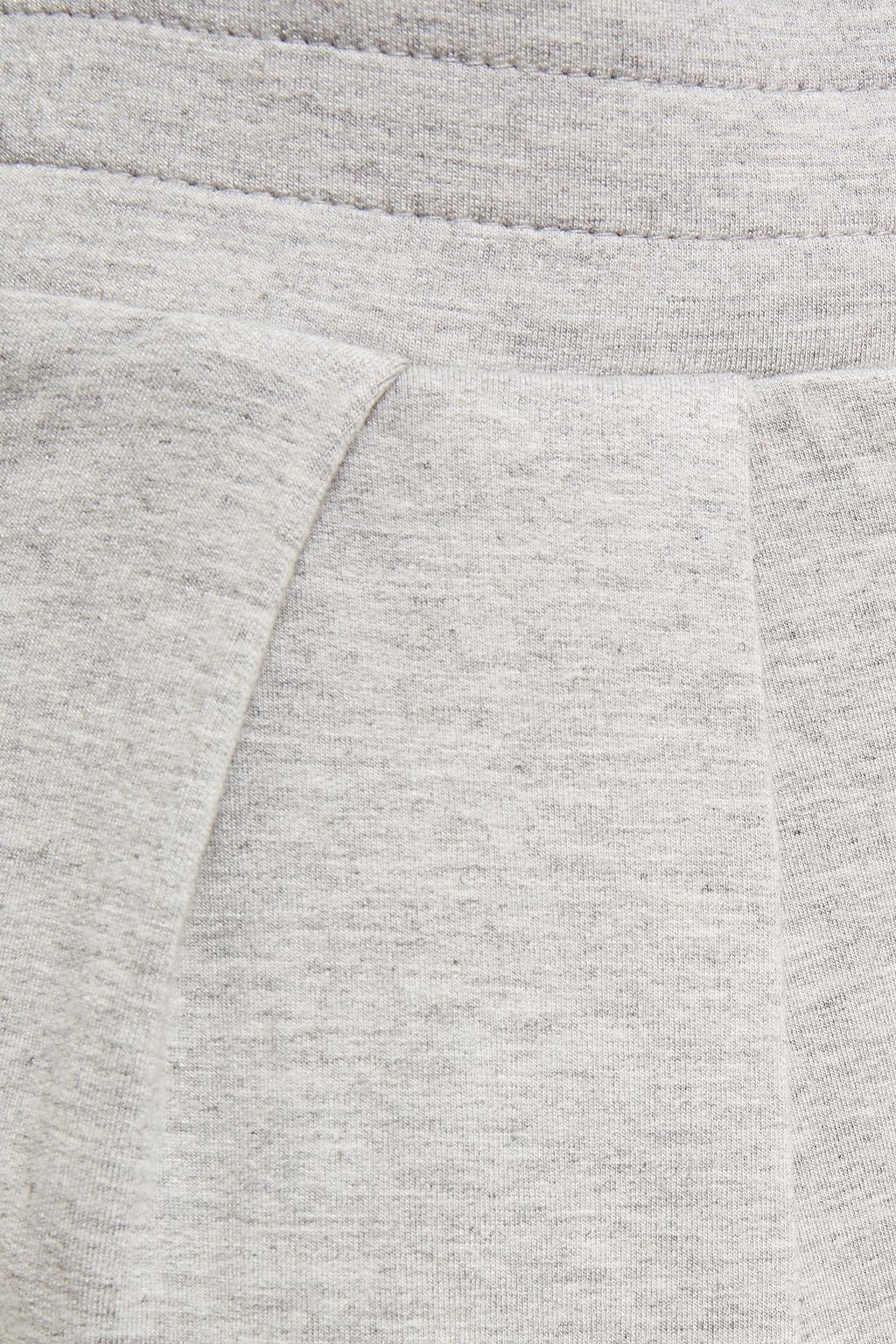 THE RANGE Pleated mélange French terry track pants