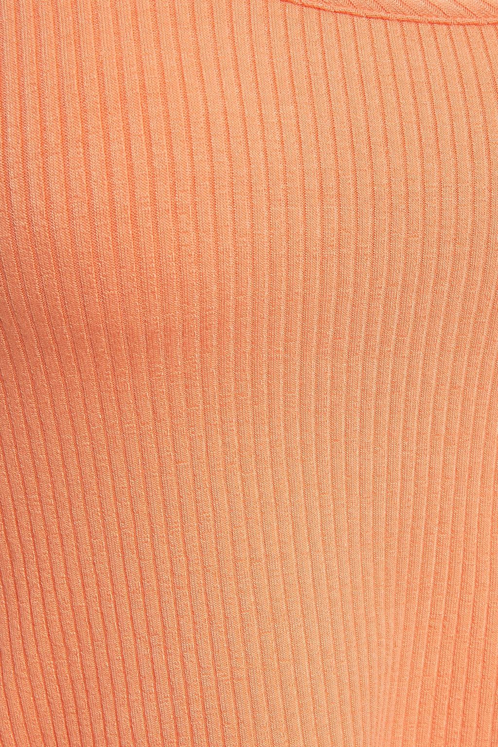 THE RANGE Cropped ribbed jersey T-shirt