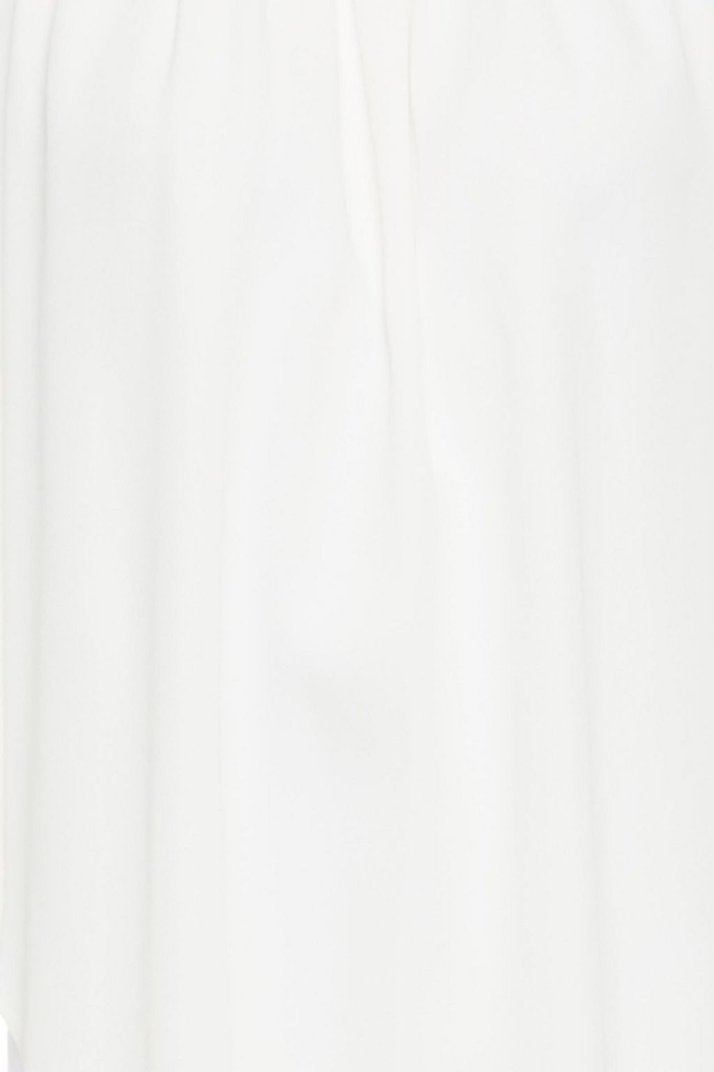 KHAITE Kirsty cutout gathered crepe de chine top