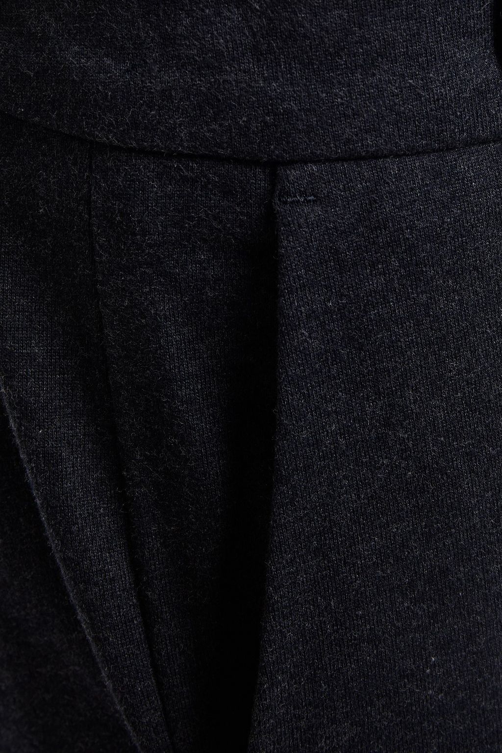 JAMES PERSE Mélange cotton-terry straight-leg pants