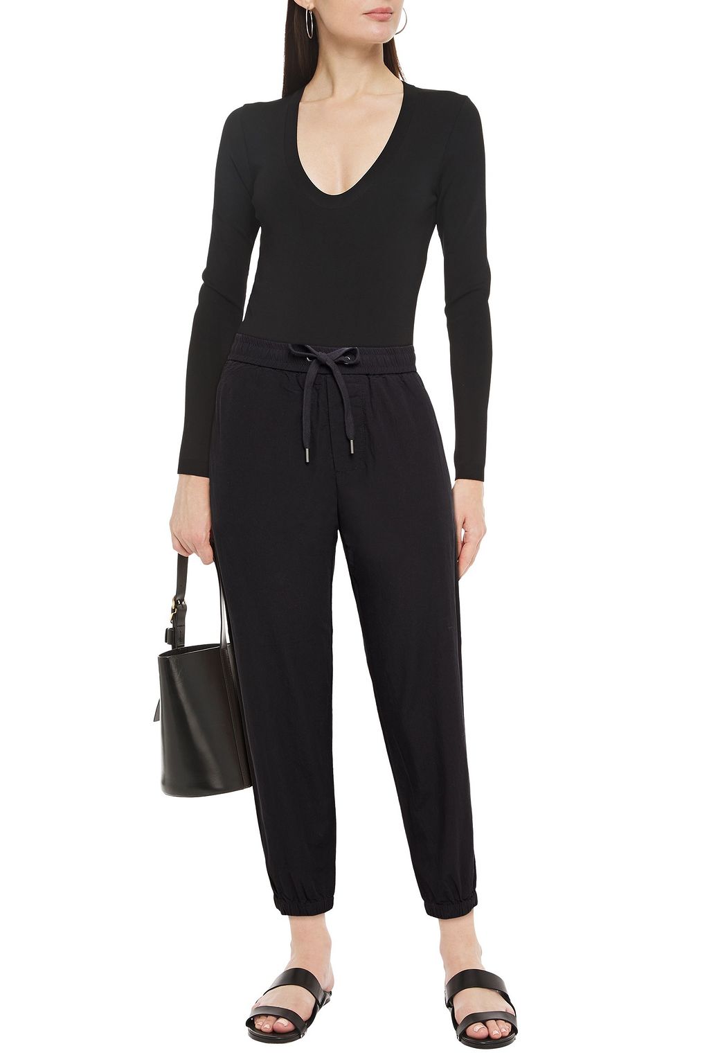 JAMES PERSE Cotton-poplin track pants