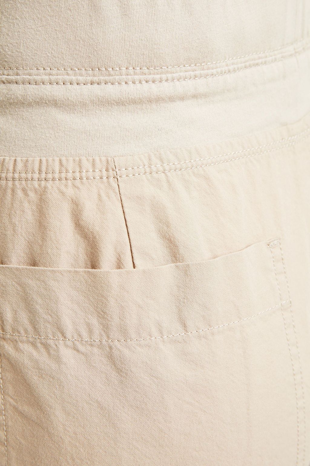 JAMES PERSE Cropped cotton-twill and jersey track pants