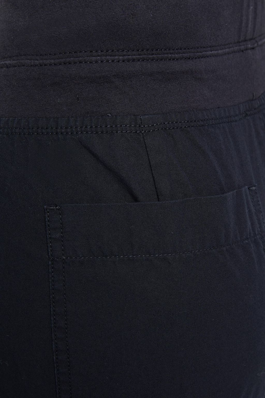 JAMES PERSE Cropped cotton-twill and jersey track pants