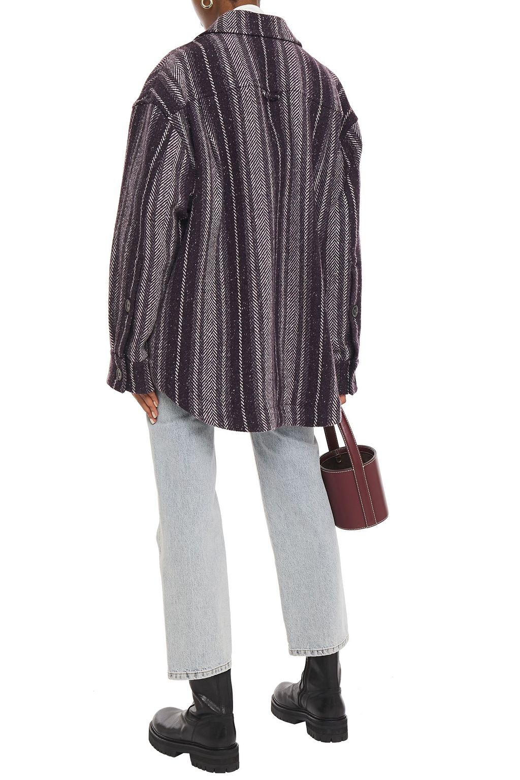 ACNE STUDIOS Wool-blend jacquard coat