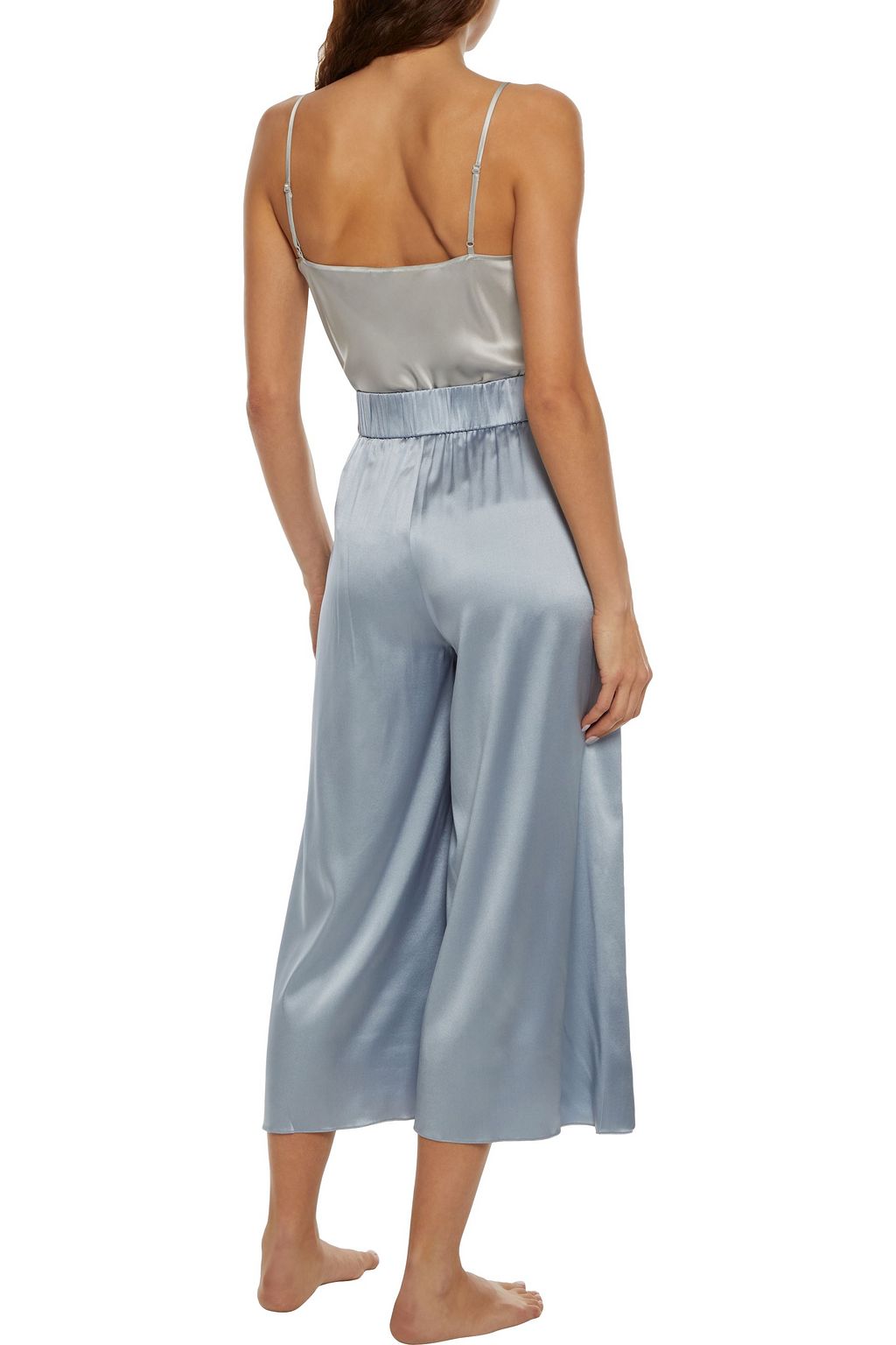 MYLA Covent Garden floral-print silk-blend satin culottes