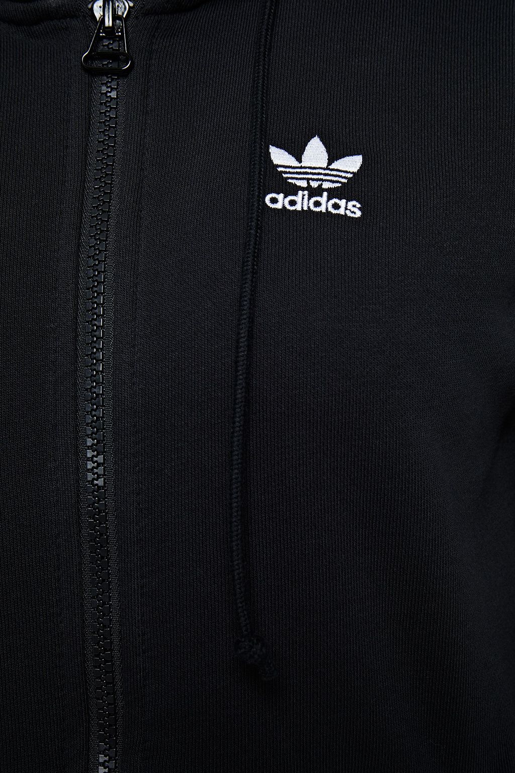 ADIDAS ORIGINALS Embroidered French cotton-blend terry sweatshirt