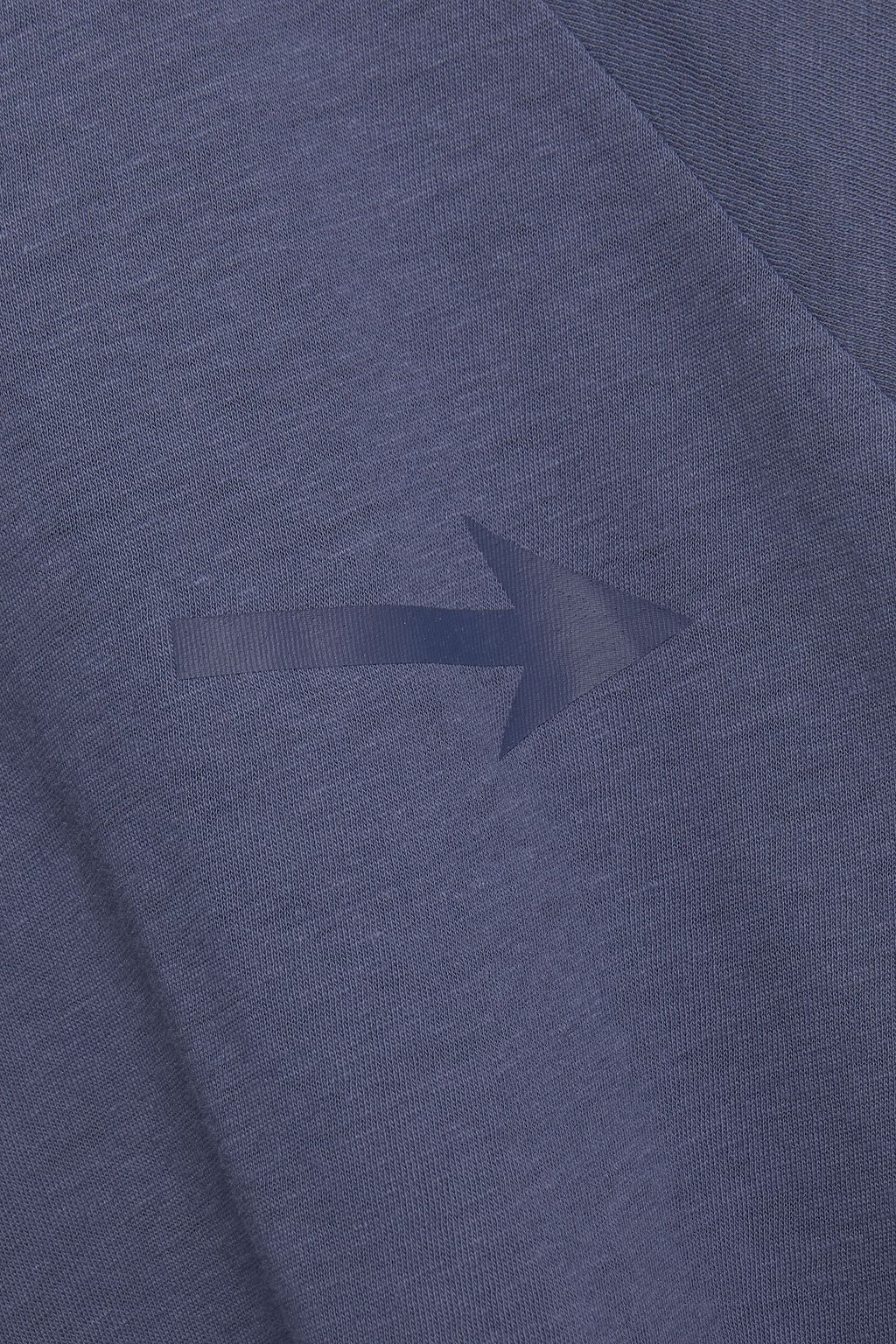 THE UPSIDE Cropped printed cotton and linen-blend jersey T-shirt