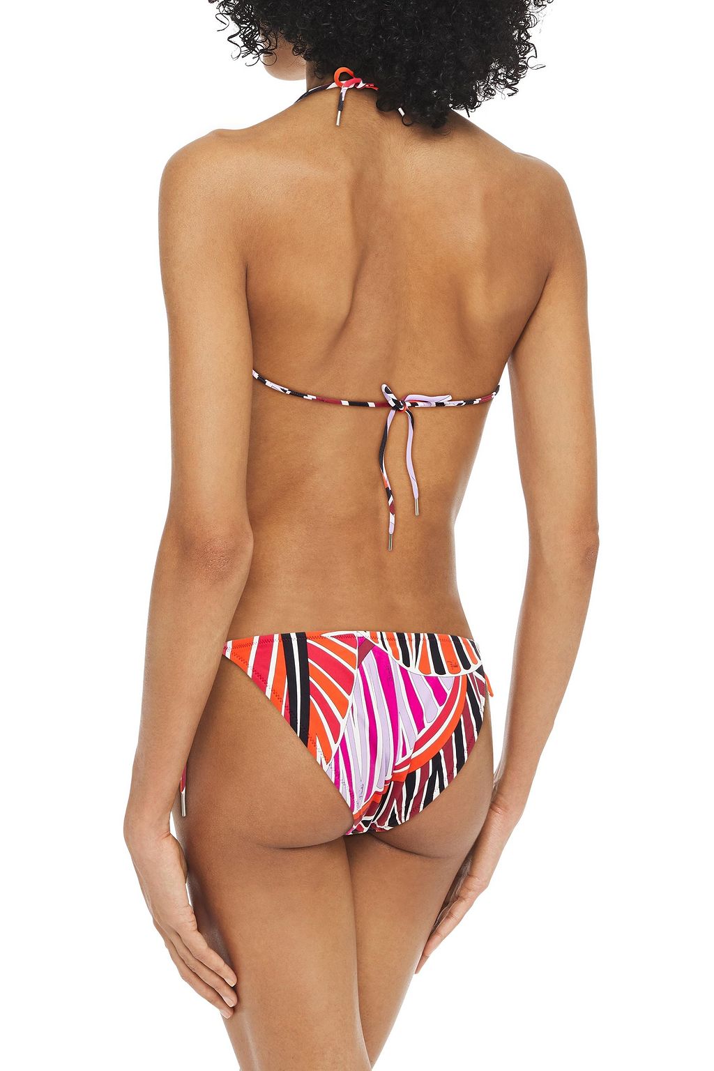 PUCCI Printed triangle bikini top