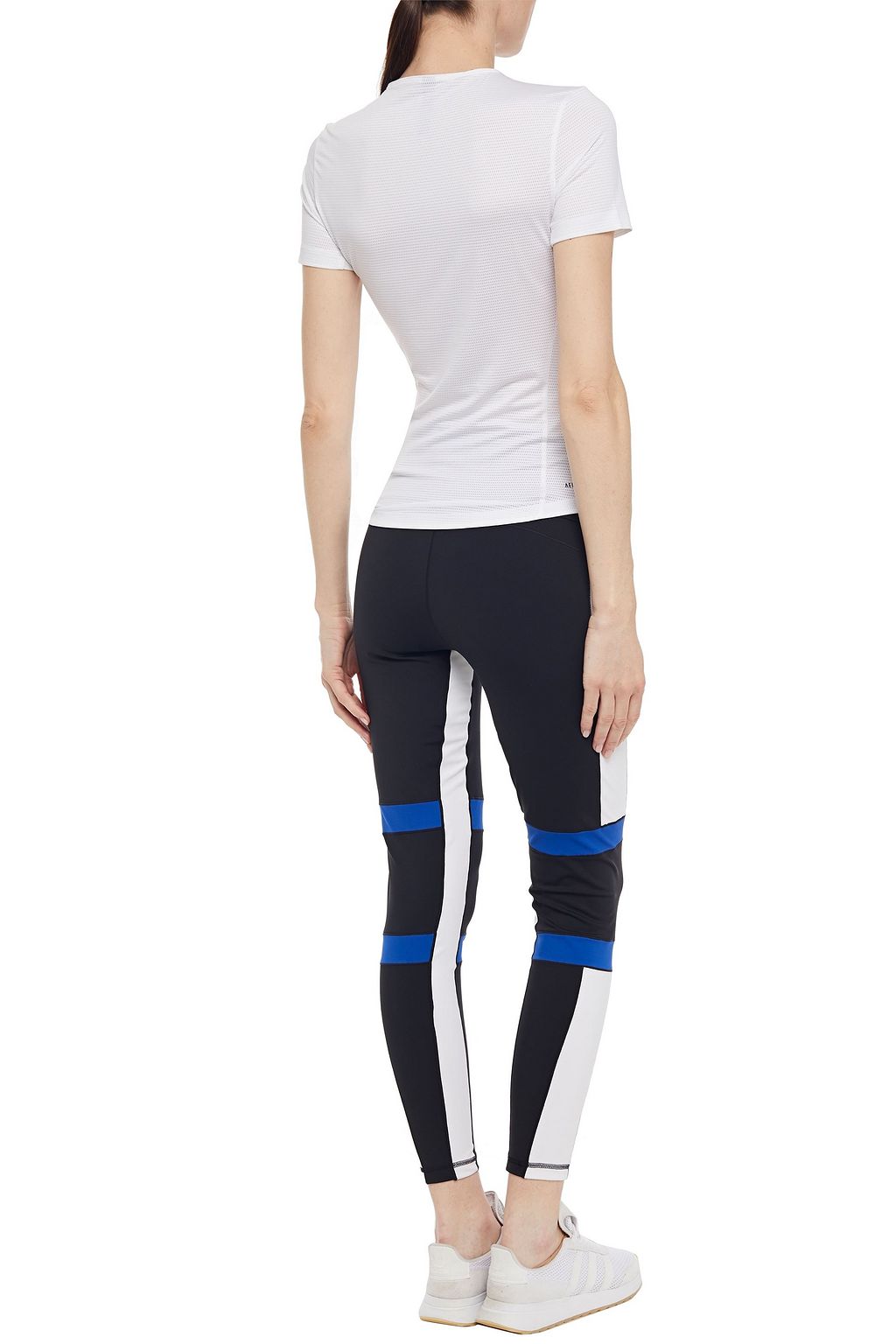 ADIDAS Printed stretch-mesh T-shirt