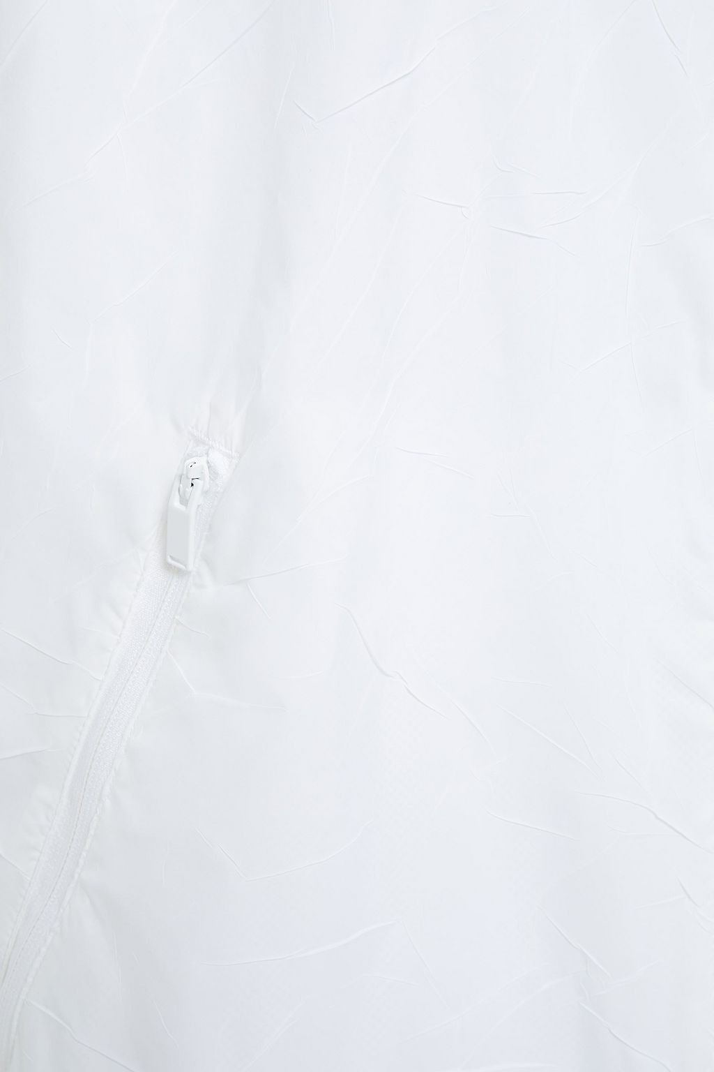 ADIDAS Mesh-trimmed crinkled-shell hooded jacket