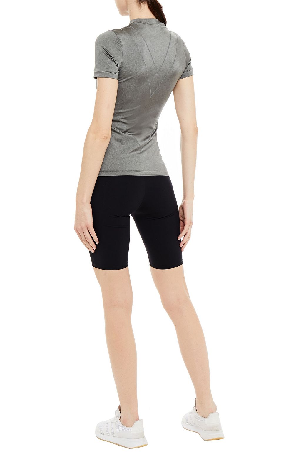REEBOK X VICTORIA BECKHAM Reebok x Victoria Beckham metallic printed stretch top