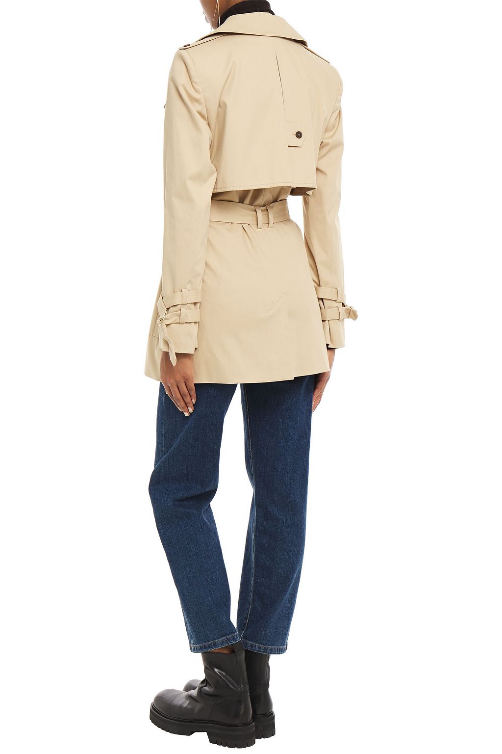 BA&SH Tiago belted stretch-cotton twill trench coat