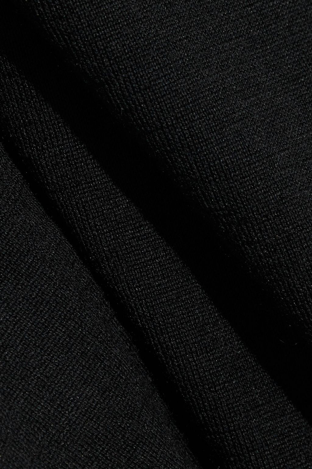 REDVALENTINO Point d'esprit-trimmed cashmere and silk-blend sweater