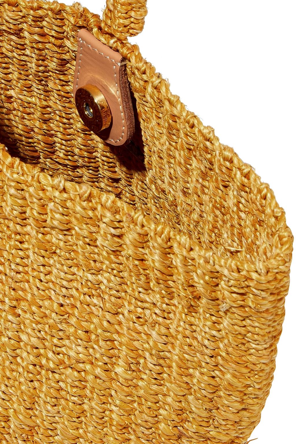 KAYU Marlee woven straw bucket bag