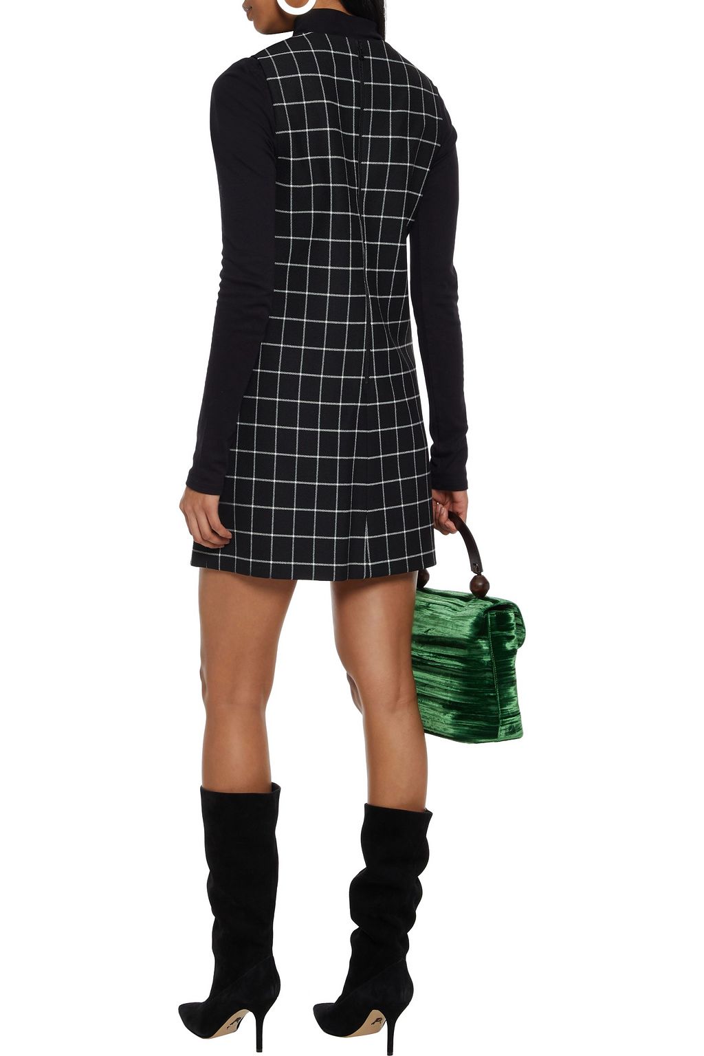 ALICE + OLIVIA Coley checked flannel mini dress