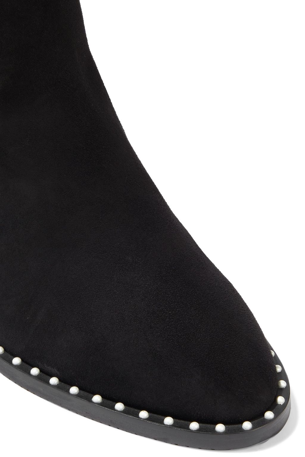 STUART WEITZMAN Kailee フェイクパール付き スエード アンクルブーツ