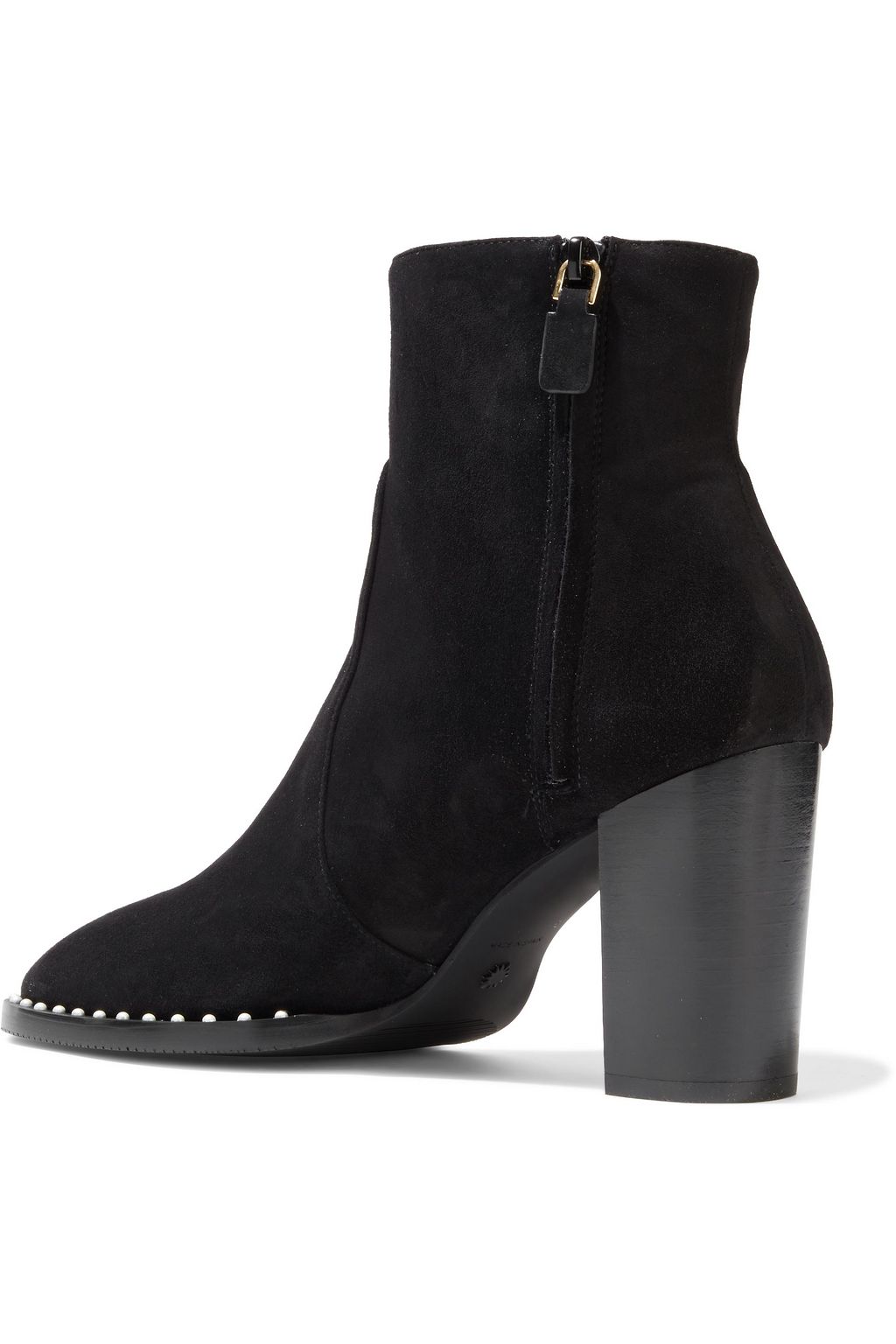 STUART WEITZMAN Kailee フェイクパール付き スエード アンクルブーツ