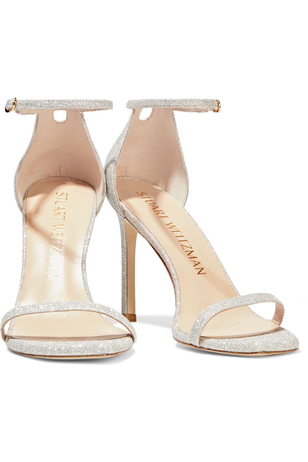 STUART WEITZMAN Amelina 95 glittered woven sandals | Sale up to 70% off |  THE OUTNET