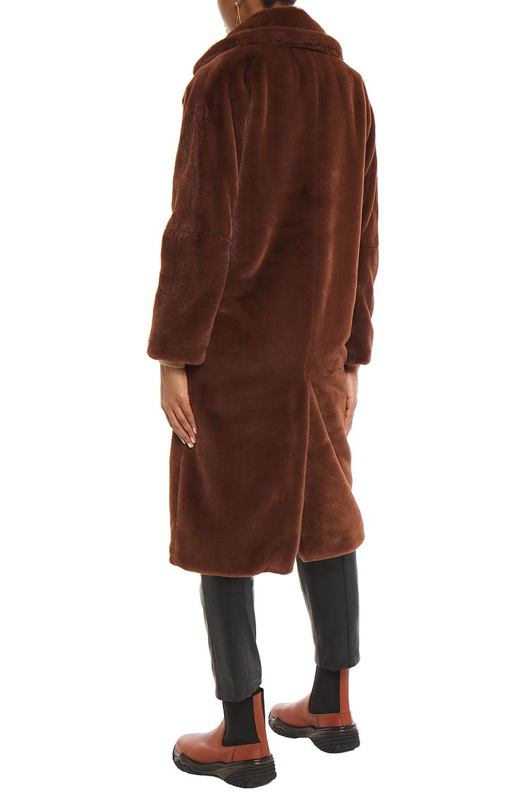 Brown Faux fur coat | Sale up to 70% off | THE OUTNET | BA&SH | THE OUTNET