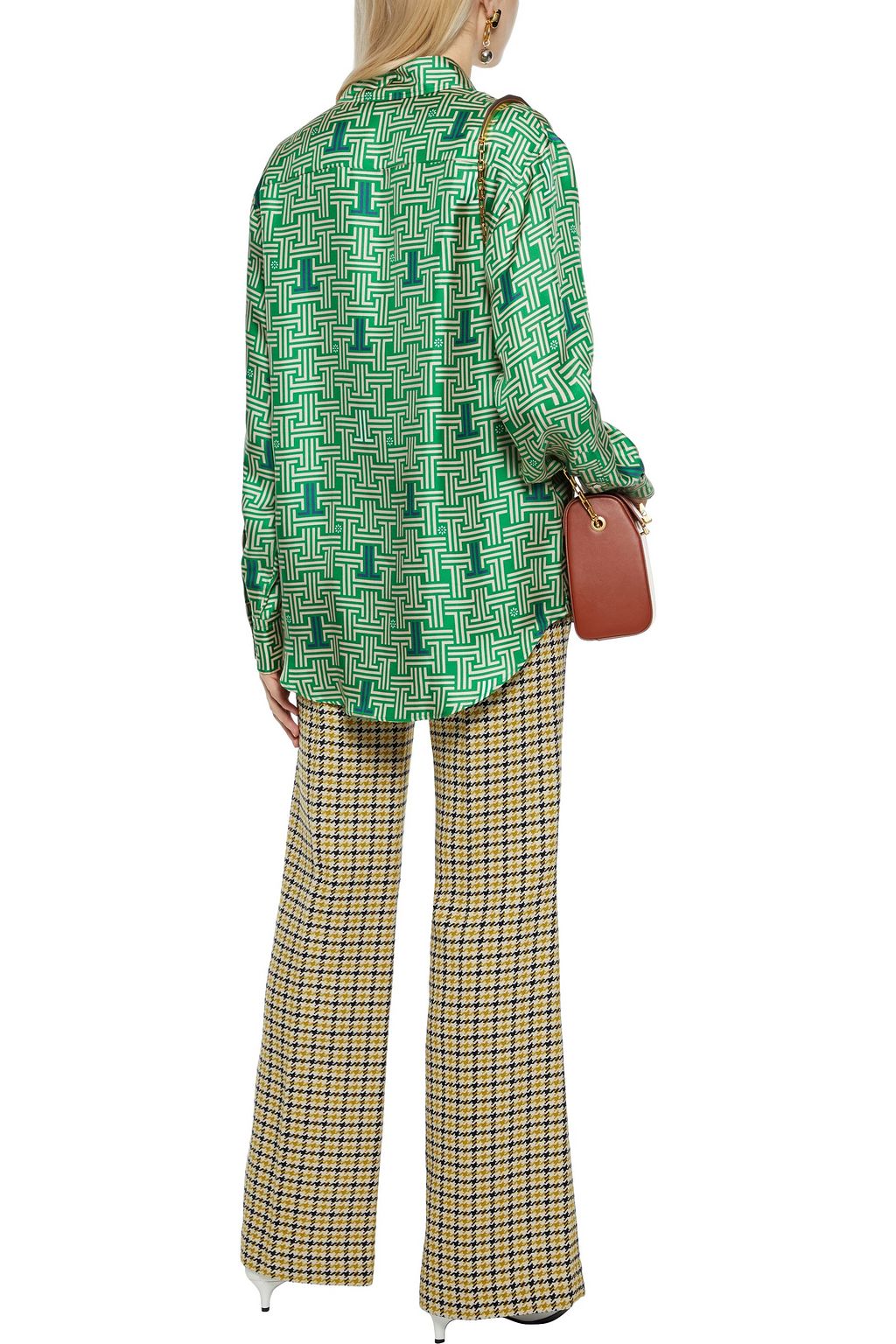 LANVIN Printed silk-satin twill shirt