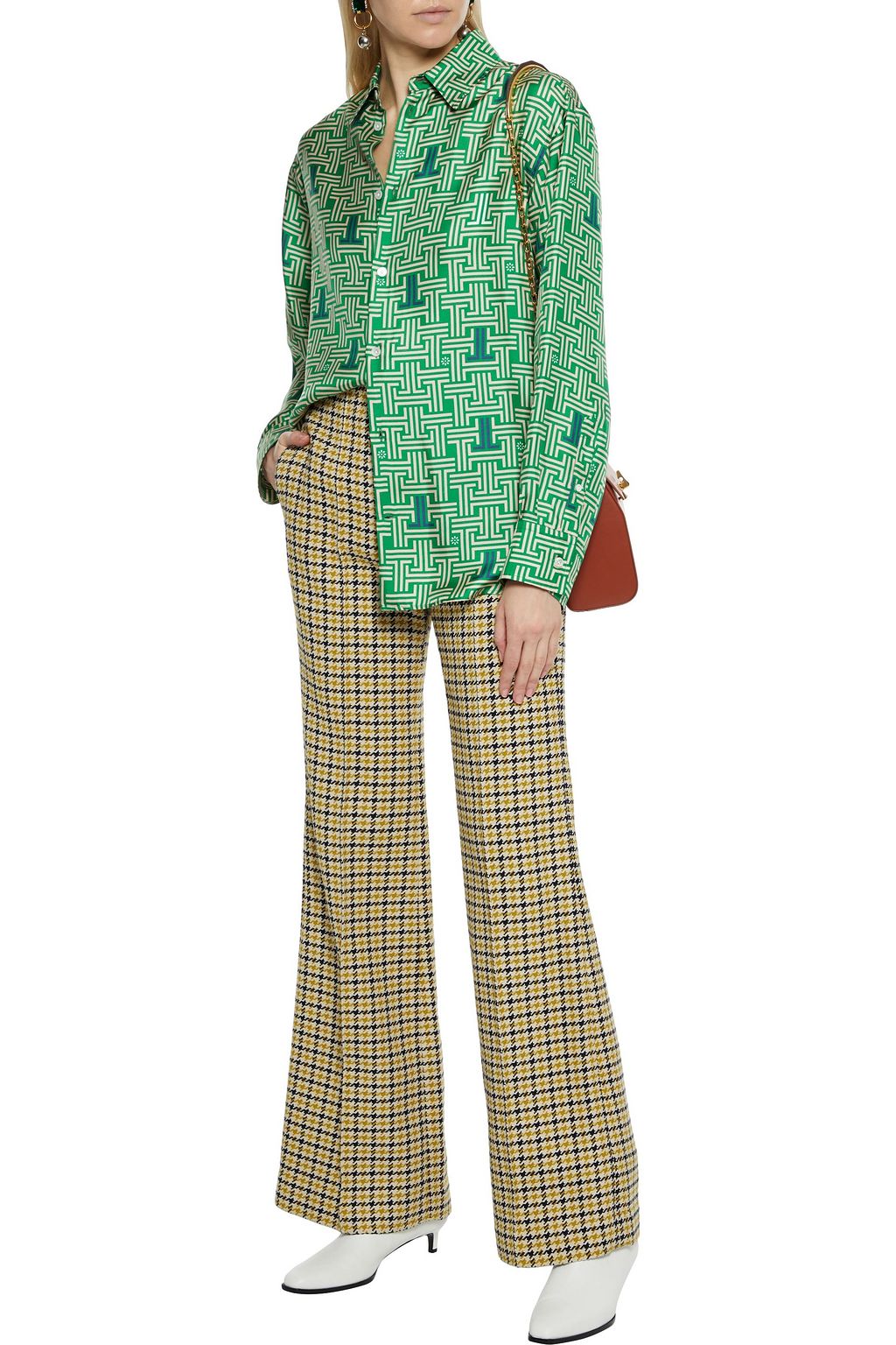 LANVIN Printed silk-satin twill shirt