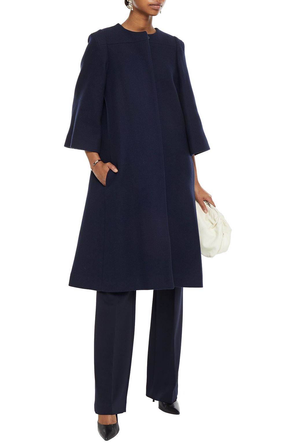 LANVIN Wool-blend twill coat