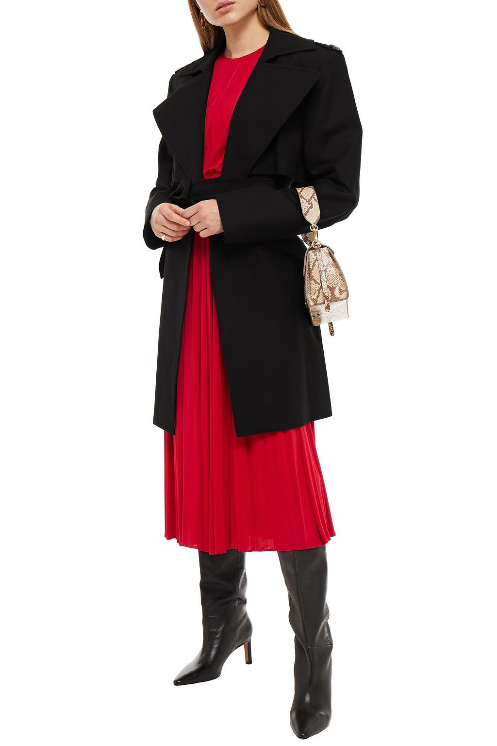 KHAITE Dani belted cotton-gabardine trench coat