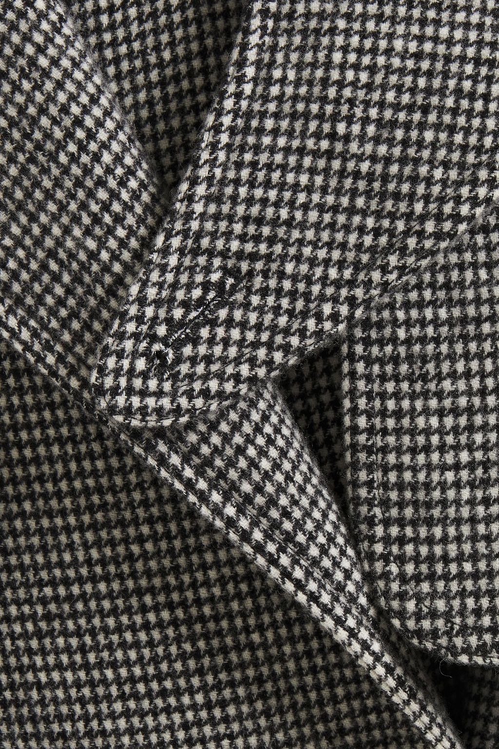 KHAITE Binx houndstooth wool-blend trench coat