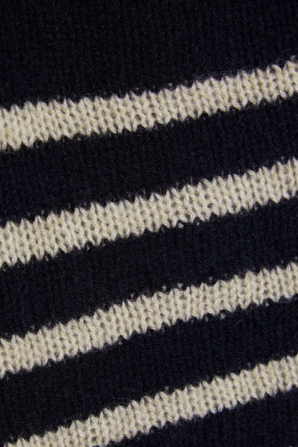 KHAITE Betty striped cashmere tank
