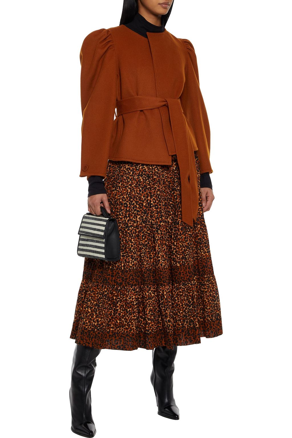ULLA JOHNSON Maxine belted wool-felt jacket