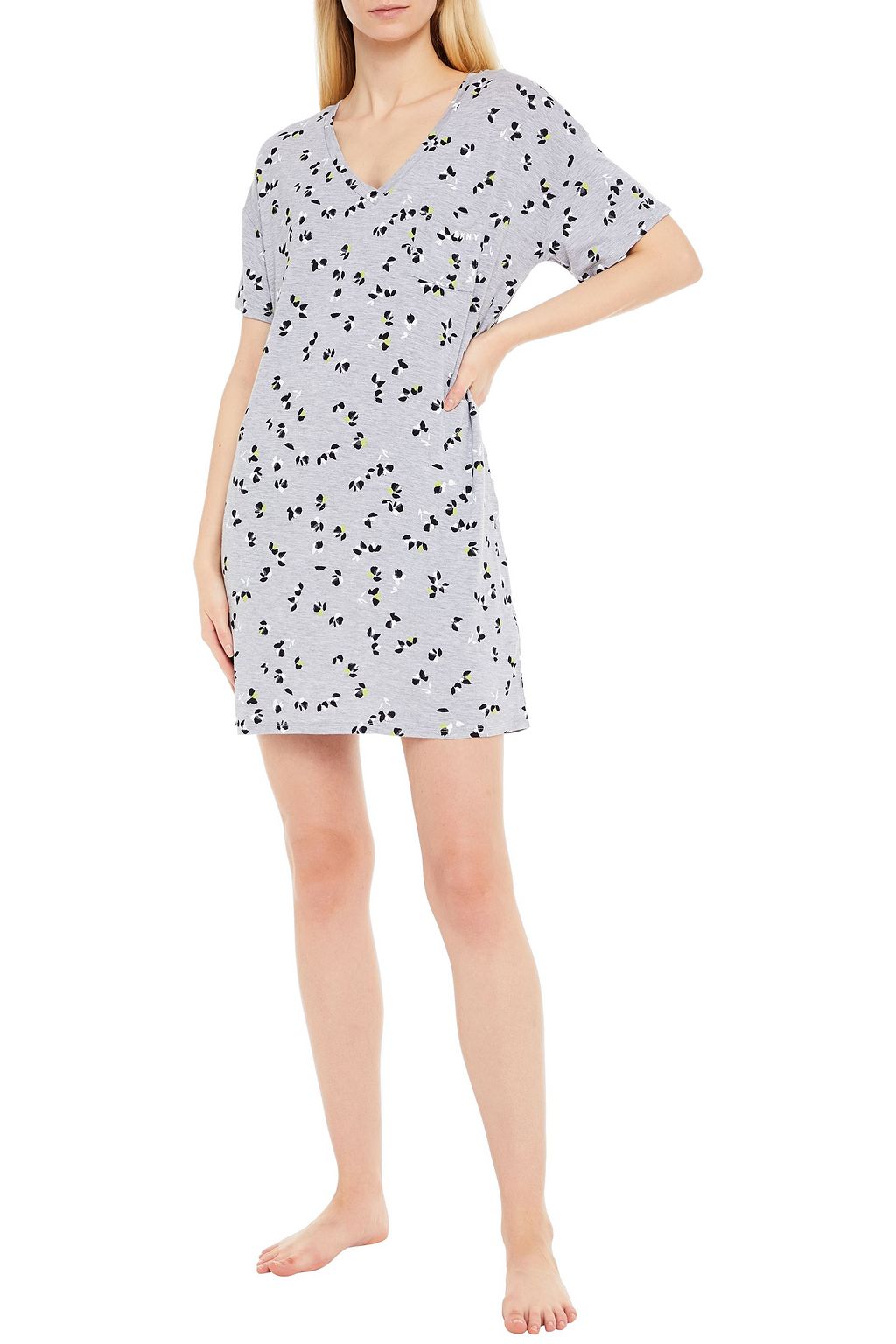 DKNY Floral-print jersey nightdress