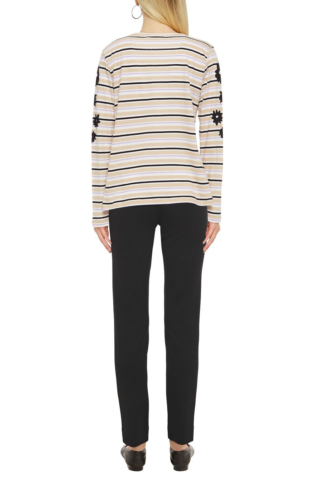 CHINTI & PARKER Printed cotton-jersey top