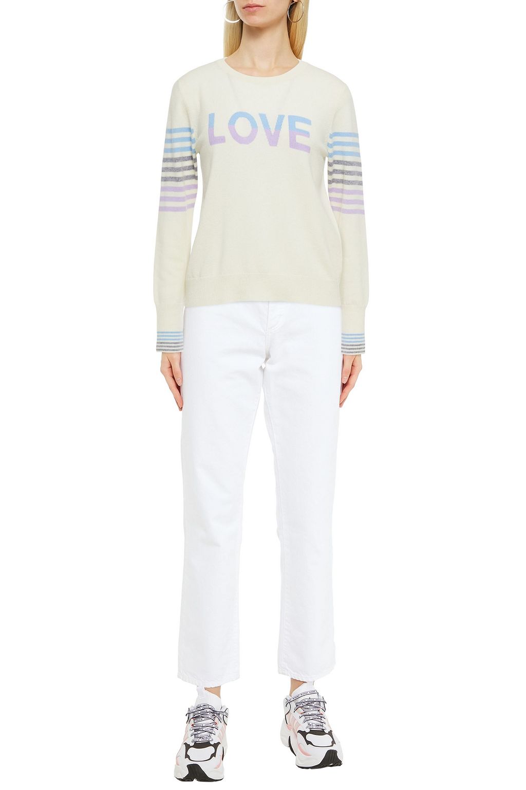 CHINTI & PARKER Intarsia wool and cashmere-blend sweater